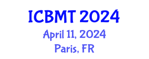 International Conference on Business, Marketing and Tourism (ICBMT) April 11, 2024 - Paris, France