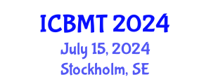 International Conference on Business, Marketing and Tourism (ICBMT) July 15, 2024 - Stockholm, Sweden