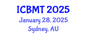 International Conference on Business, Marketing and Tourism (ICBMT) January 28, 2025 - Sydney, Australia