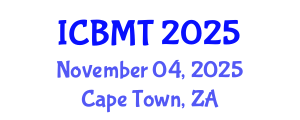 International Conference on Business, Marketing and Tourism (ICBMT) November 04, 2025 - Cape Town, South Africa