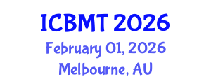 International Conference on Business, Marketing and Tourism (ICBMT) February 01, 2026 - Melbourne, Australia
