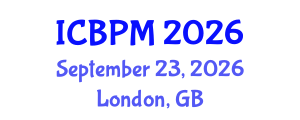 International Conference on Business Process Management (ICBPM) September 23, 2026 - London, United Kingdom