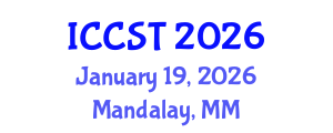 International Conference on Cancer Science and Therapy (ICCST) January 19, 2026 - Mandalay, Myanmar International Conference on Cancer Science and Therapy (ICCST) January 19, 2026 - Mandalay, Myanmar