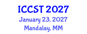International Conference on Cancer Science and Therapy (ICCST) January 23, 2027 - Mandalay, Myanmar International Conference on Cancer Science and Therapy (ICCST) January 23, 2027 - Mandalay, Myanmar