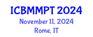 International Conference on Carbon Based Materials and Material Processing Technologies (ICBMMPT) November 11, 2024 - Rome, Italy