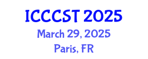 International Conference on Carbon Capture and Storage Technologies (ICCCST) March 29, 2025 - Paris, France