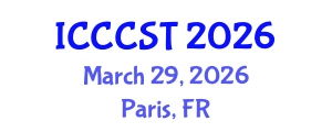 International Conference on Carbon Capture and Storage Technologies (ICCCST) March 29, 2026 - Paris, France