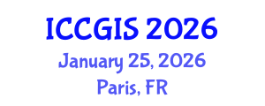 International Conference on Cartography and Geoinformation Science (ICCGIS) January 25, 2026 - Paris, France