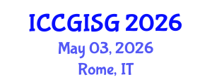 International Conference on Cartography, GIS and Geovisualization (ICCGISG) May 03, 2026 - Rome, Italy