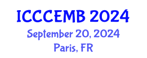 International Conference on Cell Culture Engineering and Molecular Biology (ICCCEMB) September 20, 2024 - Paris, France
