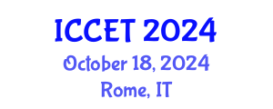 International Conference on Ceramic Engineering and Technology (ICCET) October 18, 2024 - Rome, Italy