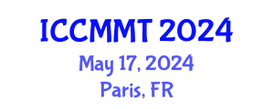 International Conference on Change Management Models and Theories (ICCMMT) May 17, 2024 - Paris, France