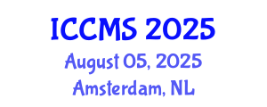 International Conference on Chaos, Control, Modelling and Simulation (ICCMS) August 05, 2025 - Amsterdam, Netherlands