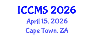 International Conference on Chaos, Control, Modelling and Simulation (ICCMS) April 15, 2026 - Cape Town, South Africa