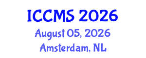 International Conference on Chaos, Control, Modelling and Simulation (ICCMS) August 05, 2026 - Amsterdam, Netherlands