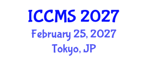International Conference on Chaos, Control, Modelling and Simulation (ICCMS) February 25, 2027 - Tokyo, Japan International Conference on Chaos, Control, Modelling and Simulation (ICCMS) February 25, 2027 - Tokyo, Japan