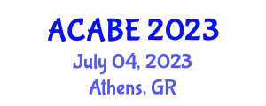 International Conference on Chemical, Agriculture, Biology & Environment (ACABE) July 04, 2023 - Athens, Greece