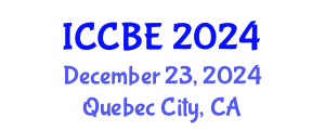 International Conference on Chemical and Biochemical Engineering (ICCBE) December 23, 2024 - Quebec City, Canada