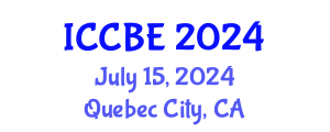International Conference on Chemical and Biochemical Engineering (ICCBE) July 15, 2024 - Quebec City, Canada