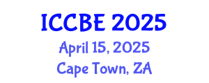 International Conference on Chemical and Biochemical Engineering (ICCBE) April 15, 2025 - Cape Town, South Africa