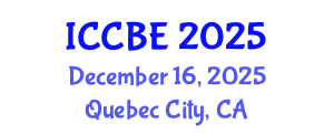 International Conference on Chemical and Biochemical Engineering (ICCBE) December 16, 2025 - Quebec City, Canada