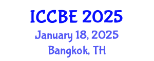 International Conference on Chemical and Biochemical Engineering (ICCBE) January 18, 2025 - Bangkok, Thailand