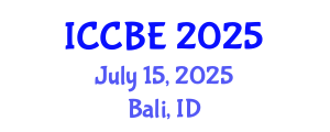 International Conference on Chemical and Biochemical Engineering (ICCBE) July 15, 2025 - Bali, Indonesia