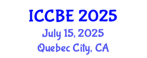 International Conference on Chemical and Biochemical Engineering (ICCBE) July 15, 2025 - Quebec City, Canada