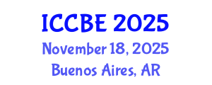 International Conference on Chemical and Biochemical Engineering (ICCBE) November 18, 2025 - Buenos Aires, Argentina