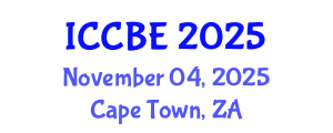 International Conference on Chemical and Biochemical Engineering (ICCBE) November 04, 2025 - Cape Town, South Africa