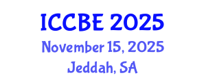 International Conference on Chemical and Biochemical Engineering (ICCBE) November 15, 2025 - Jeddah, Saudi Arabia