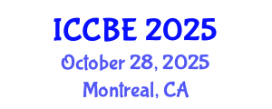 International Conference on Chemical and Biochemical Engineering (ICCBE) October 28, 2025 - Montreal, Canada