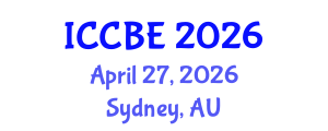 International Conference on Chemical and Biochemical Engineering (ICCBE) April 27, 2026 - Sydney, Australia International Conference on Chemical and Biochemical Engineering (ICCBE) April 27, 2026 - Sydney, Australia