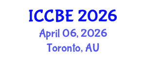 International Conference on Chemical and Biochemical Engineering (ICCBE) April 06, 2026 - Toronto, Australia International Conference on Chemical and Biochemical Engineering (ICCBE) April 06, 2026 - Toronto, Australia