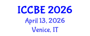 International Conference on Chemical and Biochemical Engineering (ICCBE) April 13, 2026 - Venice, Italy International Conference on Chemical and Biochemical Engineering (ICCBE) April 13, 2026 - Venice, Italy