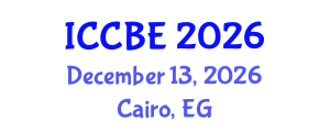 International Conference on Chemical and Biochemical Engineering (ICCBE) December 13, 2026 - Cairo, Egypt International Conference on Chemical and Biochemical Engineering (ICCBE) December 13, 2026 - Cairo, Egypt