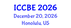 International Conference on Chemical and Biochemical Engineering (ICCBE) December 20, 2026 - Honolulu, United States International Conference on Chemical and Biochemical Engineering (ICCBE) December 20, 2026 - Honolulu, United States