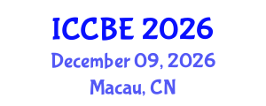 International Conference on Chemical and Biochemical Engineering (ICCBE) December 09, 2026 - Macau, China International Conference on Chemical and Biochemical Engineering (ICCBE) December 09, 2026 - Macau, China