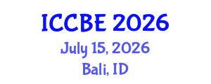 International Conference on Chemical and Biochemical Engineering (ICCBE) July 15, 2026 - Bali, Indonesia International Conference on Chemical and Biochemical Engineering (ICCBE) July 15, 2026 - Bali, Indonesia