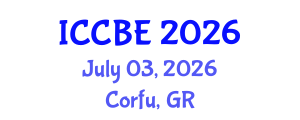 International Conference on Chemical and Biochemical Engineering (ICCBE) July 03, 2026 - Corfu, Greece International Conference on Chemical and Biochemical Engineering (ICCBE) July 03, 2026 - Corfu, Greece