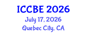 International Conference on Chemical and Biochemical Engineering (ICCBE) July 17, 2026 - Quebec City, Canada