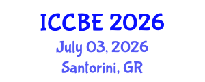 International Conference on Chemical and Biochemical Engineering (ICCBE) July 03, 2026 - Santorini, Greece International Conference on Chemical and Biochemical Engineering (ICCBE) July 03, 2026 - Santorini, Greece