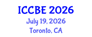 International Conference on Chemical and Biochemical Engineering (ICCBE) July 19, 2026 - Toronto, Canada International Conference on Chemical and Biochemical Engineering (ICCBE) July 19, 2026 - Toronto, Canada