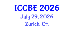International Conference on Chemical and Biochemical Engineering (ICCBE) July 29, 2026 - Zurich, Switzerland International Conference on Chemical and Biochemical Engineering (ICCBE) July 29, 2026 - Zurich, Switzerland