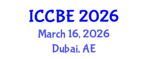 International Conference on Chemical and Biochemical Engineering (ICCBE) March 16, 2026 - Dubai, United Arab Emirates International Conference on Chemical and Biochemical Engineering (ICCBE) March 16, 2026 - Dubai, United Arab Emirates