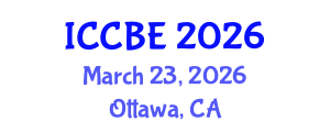 International Conference on Chemical and Biochemical Engineering (ICCBE) March 23, 2026 - Ottawa, Canada International Conference on Chemical and Biochemical Engineering (ICCBE) March 23, 2026 - Ottawa, Canada
