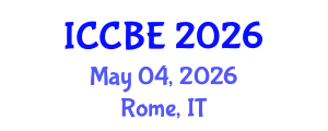 International Conference on Chemical and Biochemical Engineering (ICCBE) May 04, 2026 - Rome, Italy International Conference on Chemical and Biochemical Engineering (ICCBE) May 04, 2026 - Rome, Italy