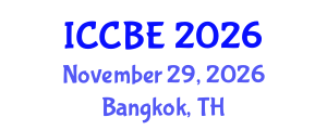 International Conference on Chemical and Biochemical Engineering (ICCBE) November 29, 2026 - Bangkok, Thailand International Conference on Chemical and Biochemical Engineering (ICCBE) November 29, 2026 - Bangkok, Thailand
