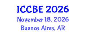 International Conference on Chemical and Biochemical Engineering (ICCBE) November 18, 2026 - Buenos Aires, Argentina International Conference on Chemical and Biochemical Engineering (ICCBE) November 18, 2026 - Buenos Aires, Argentina