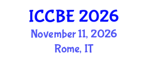 International Conference on Chemical and Biochemical Engineering (ICCBE) November 11, 2026 - Rome, Italy
